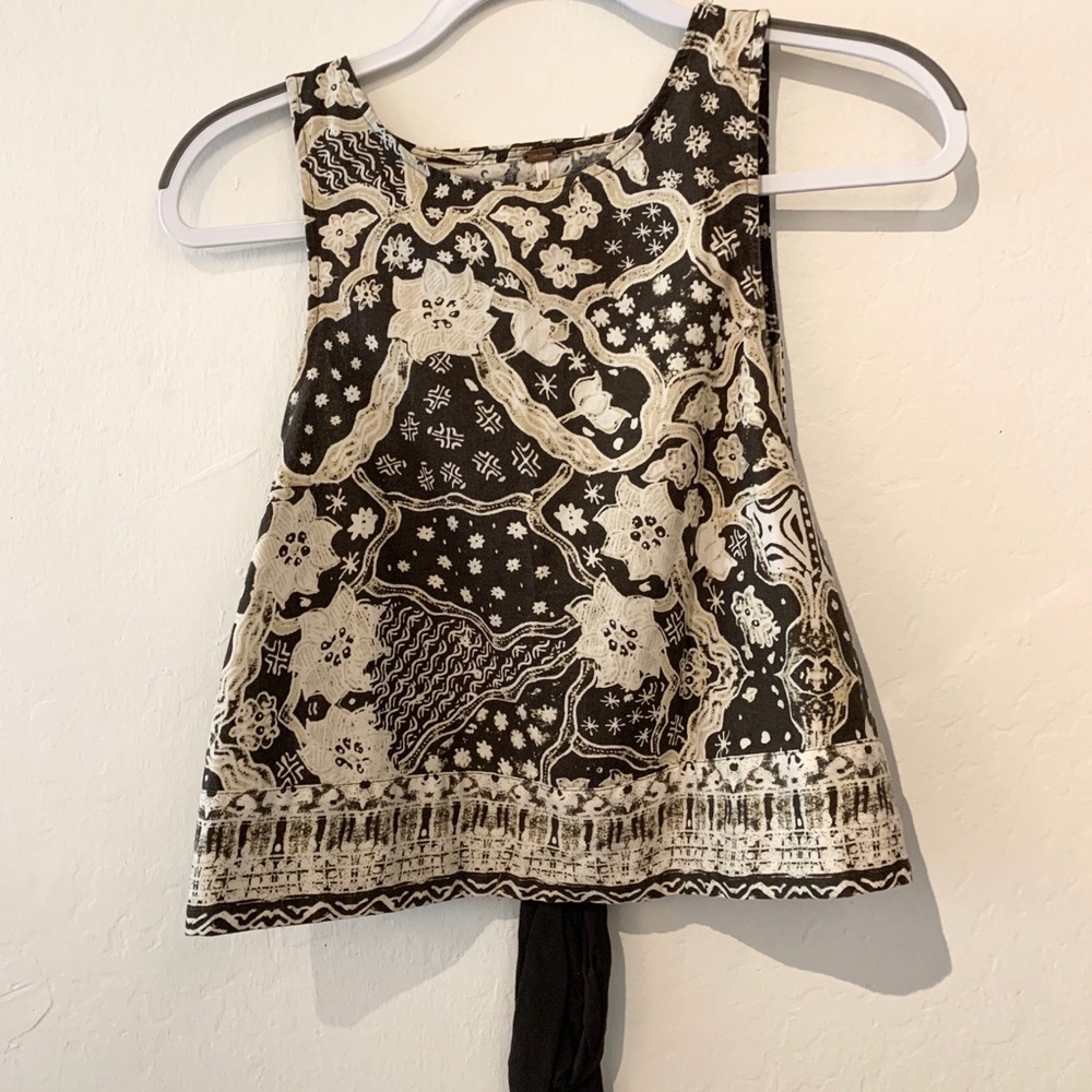 Free People Open Back Blouse Tank